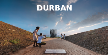 Bus Hire Durban Tour of Nelson Mandela Metal Sculpture