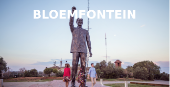 Nelson Mandela Statue in Naval Square Bloemfontein